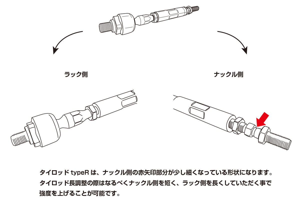 D-MAX D1SPEC Reinforced Tie Rod Type R (JZX)