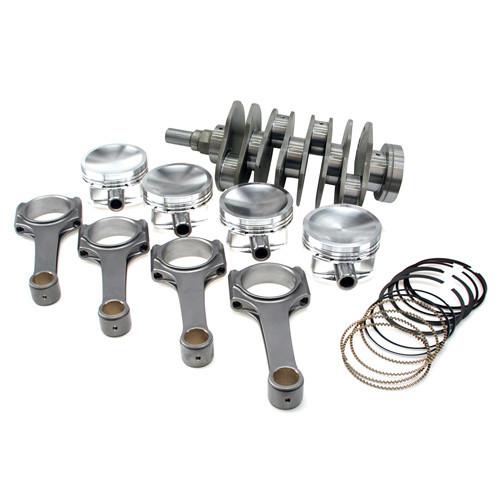 Brian Crower STROKER KIT - Subaru EJ257-STi - 83mm Billet Crank, I Beam Extreme Rods (5.141"), Custom Pistons