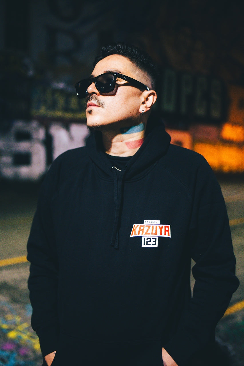 "KZY123" Heavyweight sweatshirt - BLACK