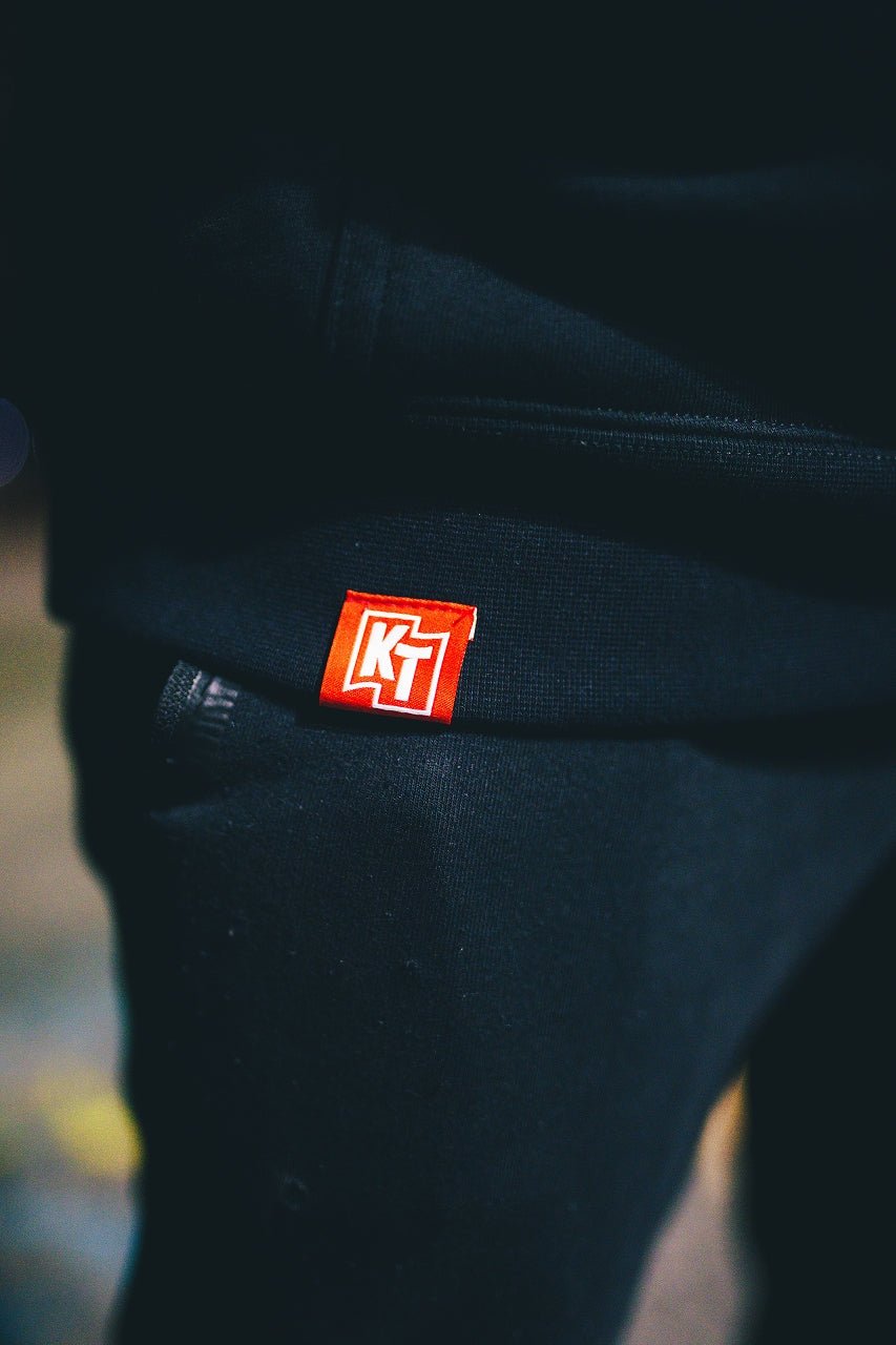 "KZY123" Heavyweight sweatshirt - BLACK