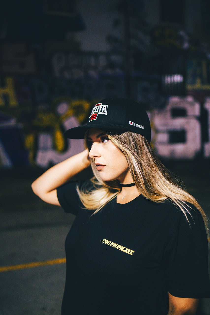 "KAZUYA123" Snapback Flat Bill Cap