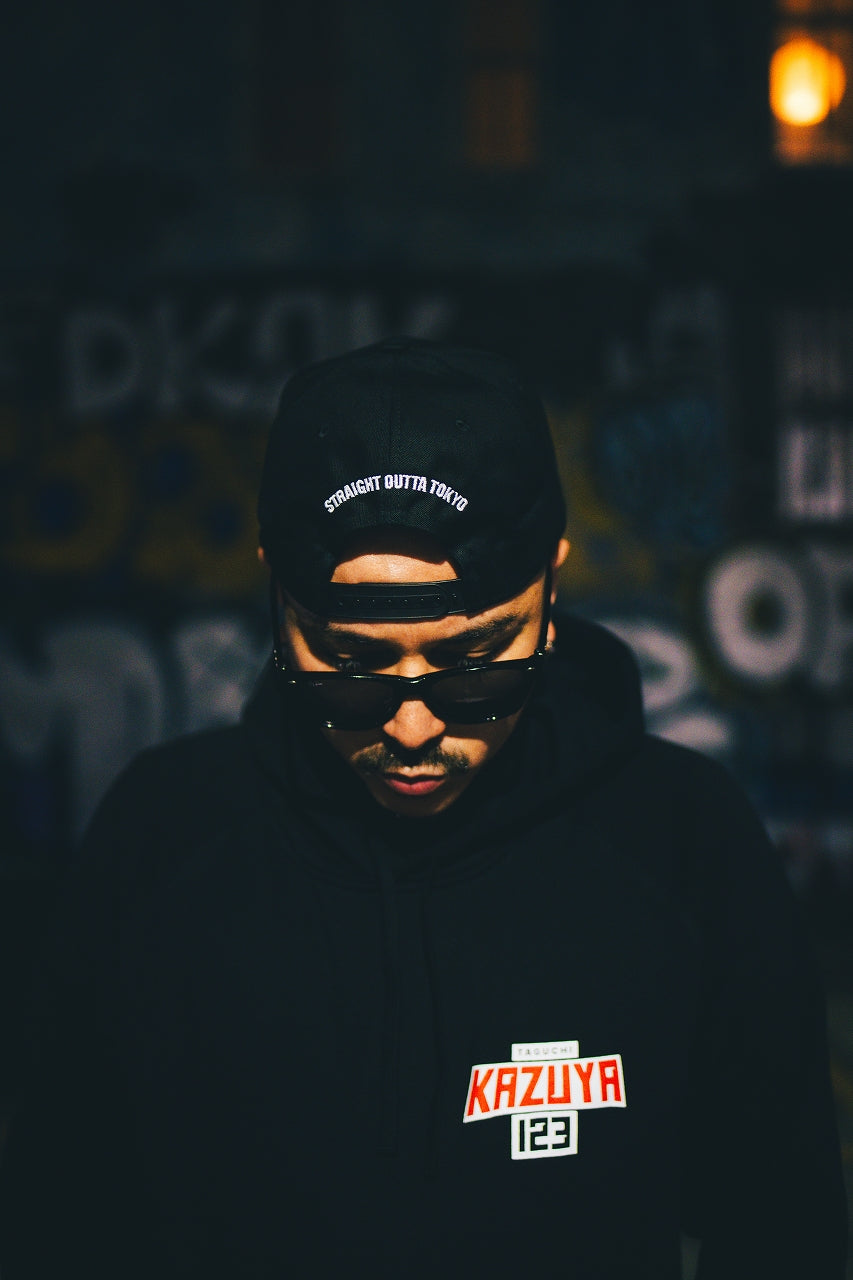 "KAZUYA123" Snapback Flat Bill Cap