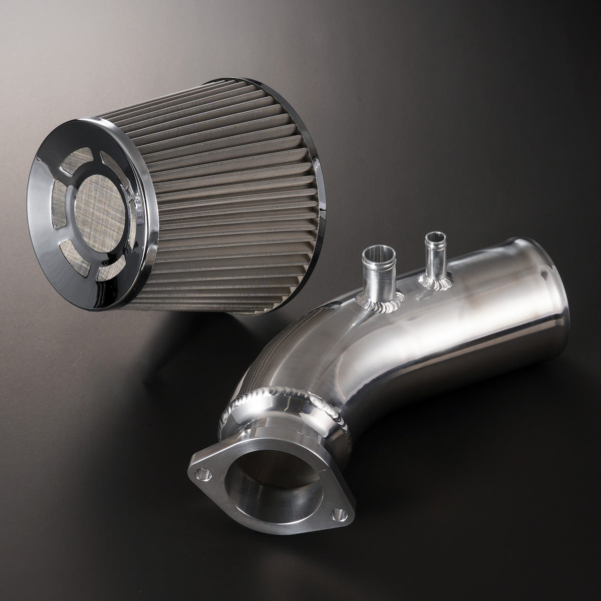 D-MAX MAX POWER Air Filter, All-Stainless (80Ф) + Direct Suction Pipe (1JZ)