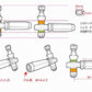 D-MAX D1SPEC Tie Rod End, Pillow Ball Type