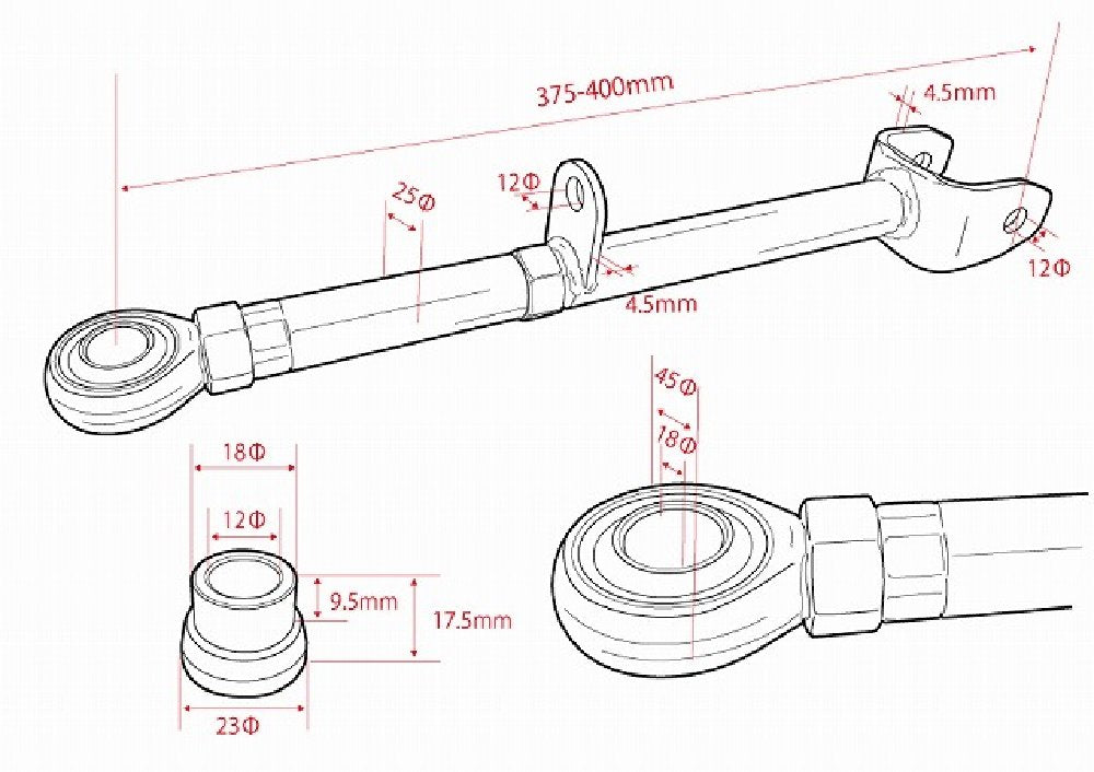 D-MAX D1SPEC Pillow Ball Rear Lower Arm
