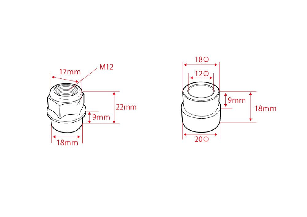 D-MAX Rear Pillow Ball Upper Mount Collar & Nut Set (Nissan, SUPER STREET)