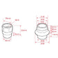 D-MAX Front Pillow Ball Upper Mount Collar & Nut Set (D1 SPEC)