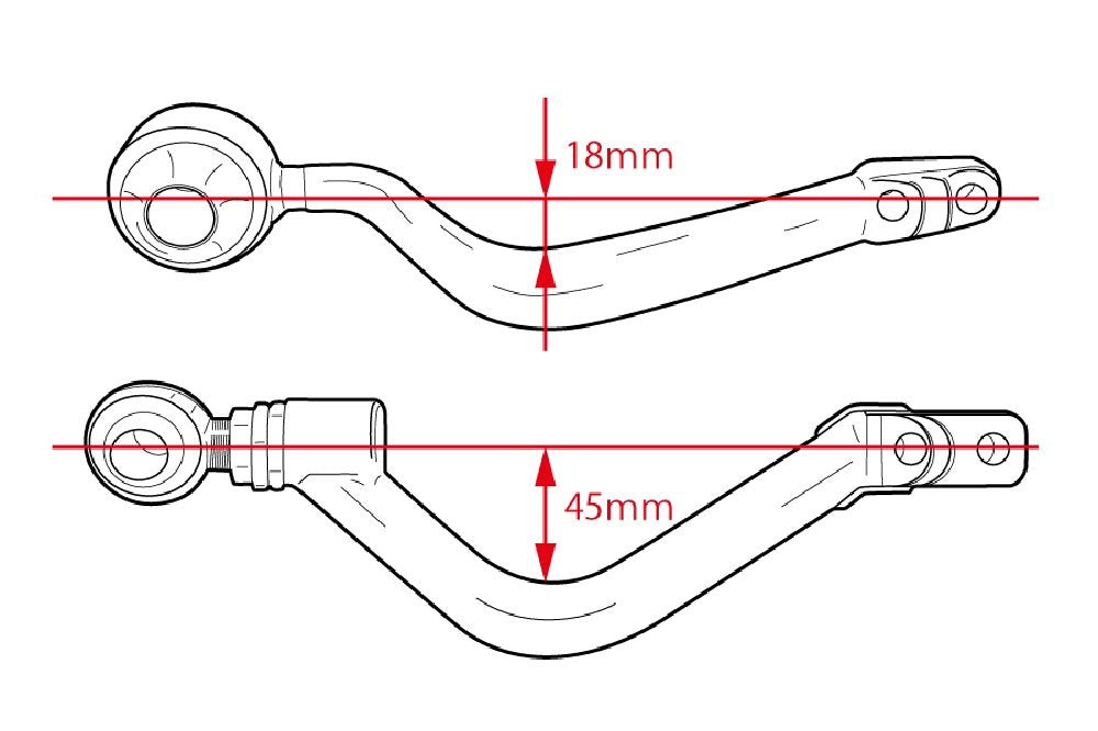 D-MAX D1SPEC Front Pillow Ball Tension Rod