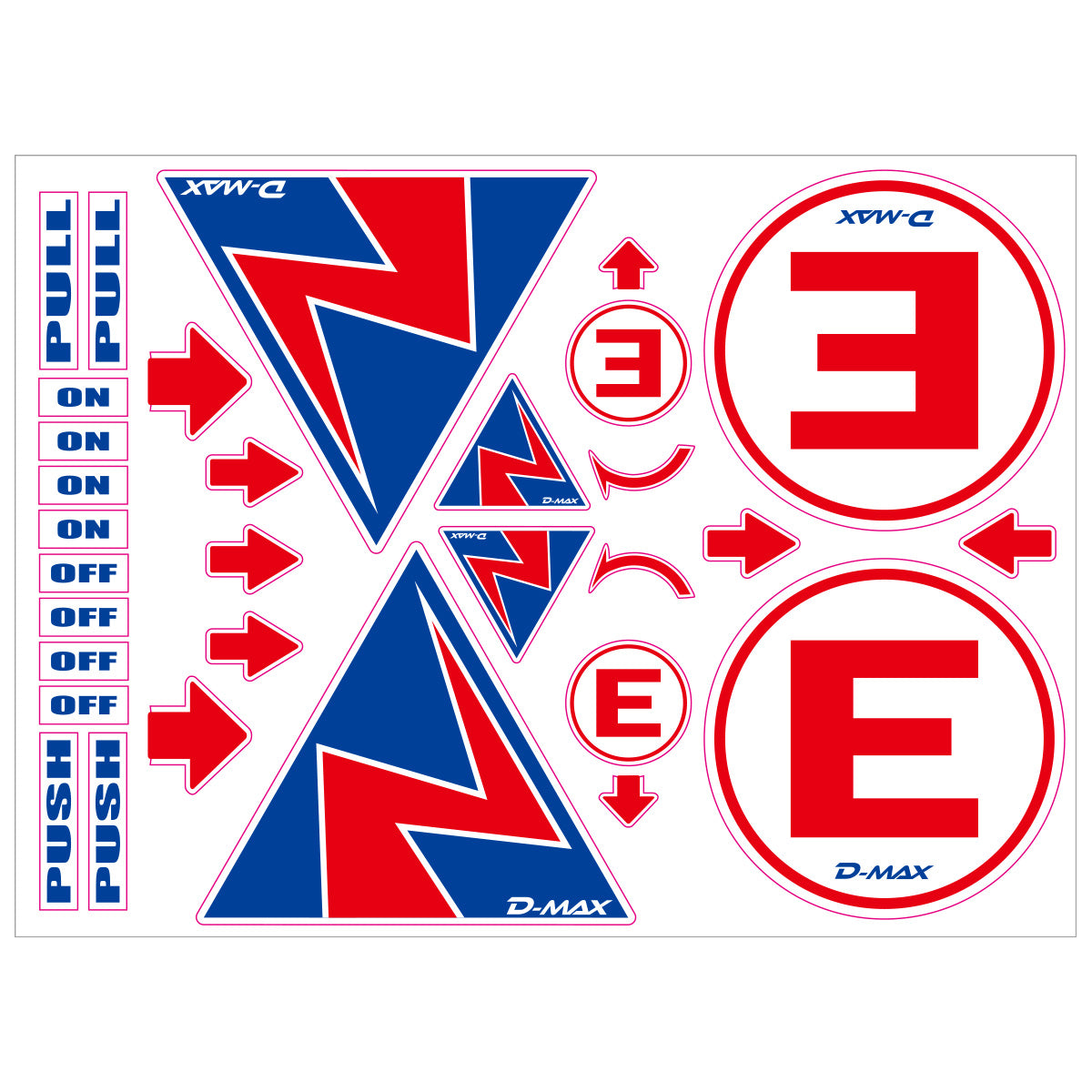 D-MAX Spark Sheet Sticker