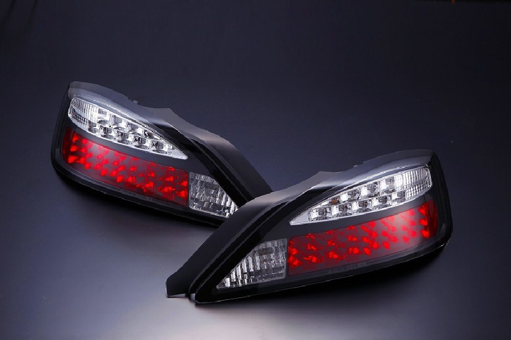 D-MAX LED Tail Lights, LED Turn Signal Type, Black (S15)