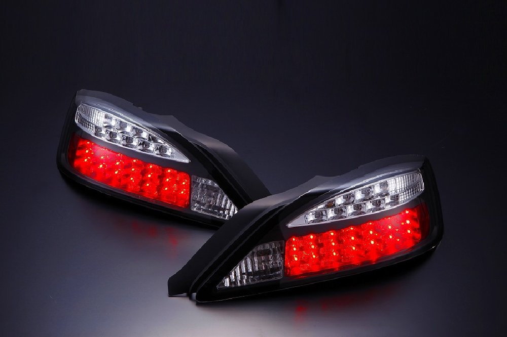 D-MAX LED Tail Lights, LED Turn Signal Type, Black (S15)
