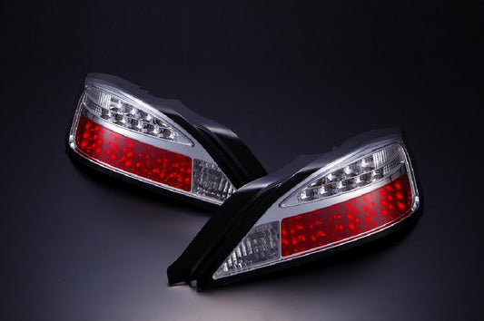 D-MAX LED Tail Lights, LED Turn Signal Type, Chrome (S15)