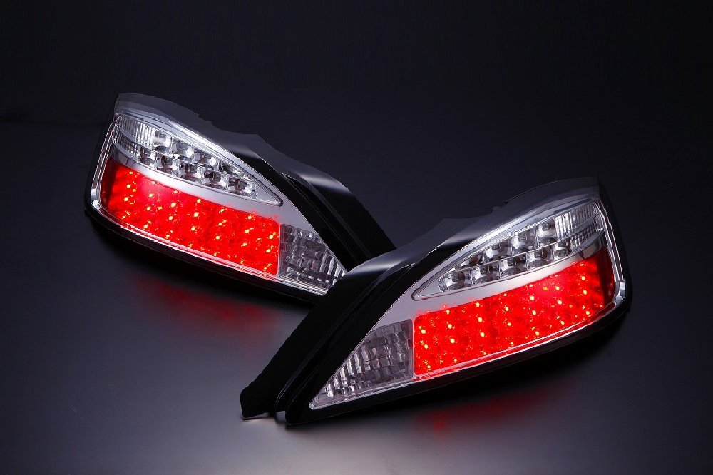 D-MAX LED Tail Lights, LED Turn Signal Type, Chrome (S15)