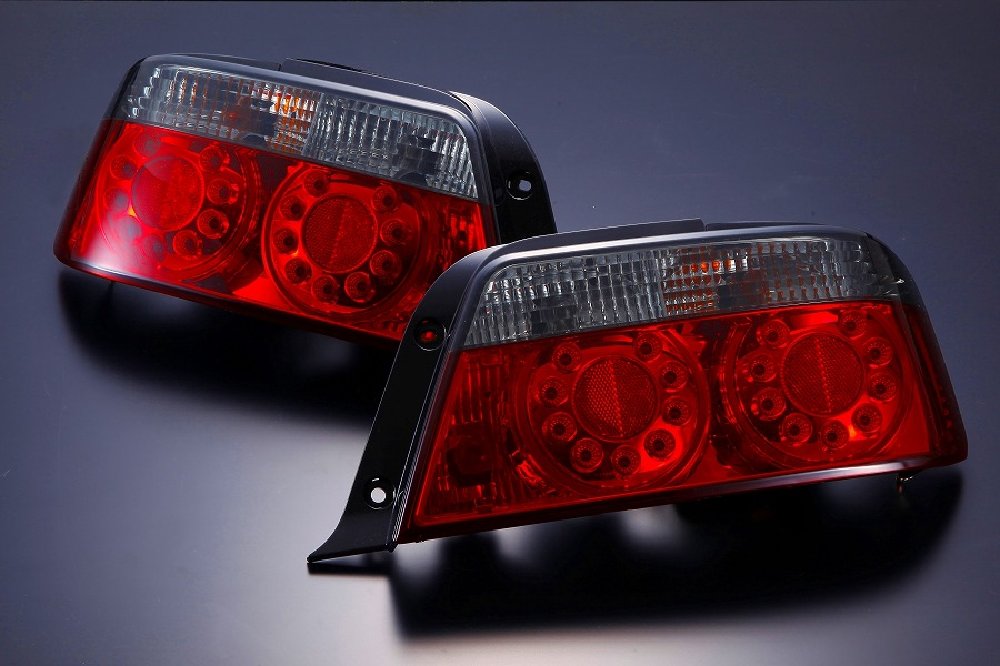 D-MAX LED Crystal Tail Light Set, Smoke (JZX100 Chaser)