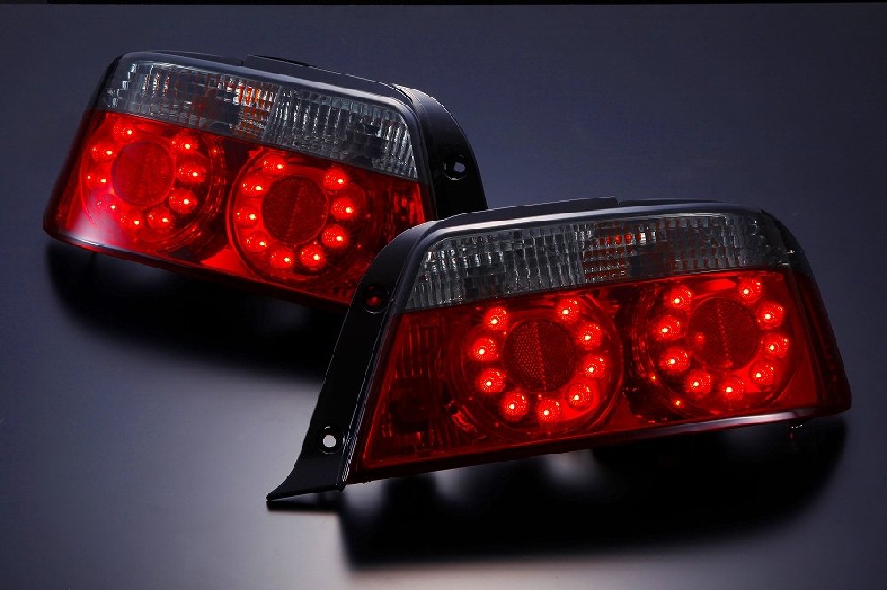 D-MAX LED Crystal Tail Light Set, Smoke (JZX100 Chaser)