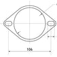 D-MAX Muffler Gasket 80Ф