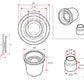 D-MAX D1SPEC Pillow Ball & Collar Set for A-Arm, Single (S13 Chassis)