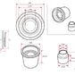 D-MAX D1SPEC Pillow Ball & Collar Set for A-Arm, One Side (S14 Chassis)