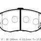 D-MAX Project Mu Collab DRIFTSPEC Brake Pads, Front (JZX90/100/110)