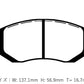 D-MAX Project Mu Collab DRIFTSPEC Brake Pads, Front (86/BRZ)