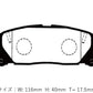 D-MAX Project Mu Collab DRIFTSPEC Brake Pads, Rear (JZX90/100/110)