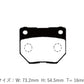 D-MAX Project Mu Collab DRIFTSPEC Brake Pads, Rear 2-Pot (Nissan)