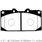D-MAX Project Mu Collab SUPERSTREET Brake Pads, Front 4-Pot (Nissan)