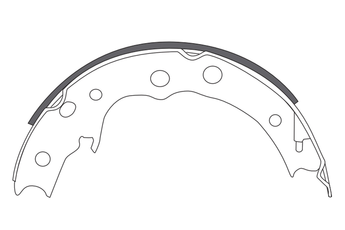 D-MAX Project Mu Collab DRIFTSPEC Brake Shoes, Rear (86/BRZ)