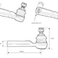 D-MAX D1SPEC Tie Rod End, Ball Joint Type (30mm Extended)