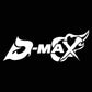 D-MAX Fire Sticker (White)