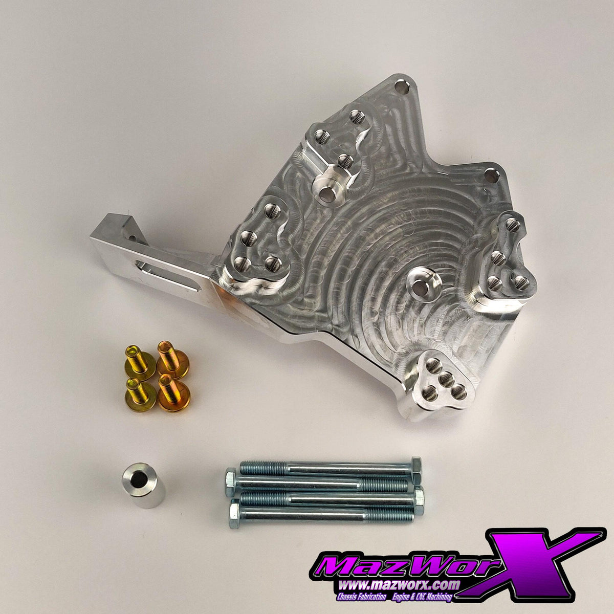 Mazworx SR20 RWD Billet A/C Compressor Bracket Kit