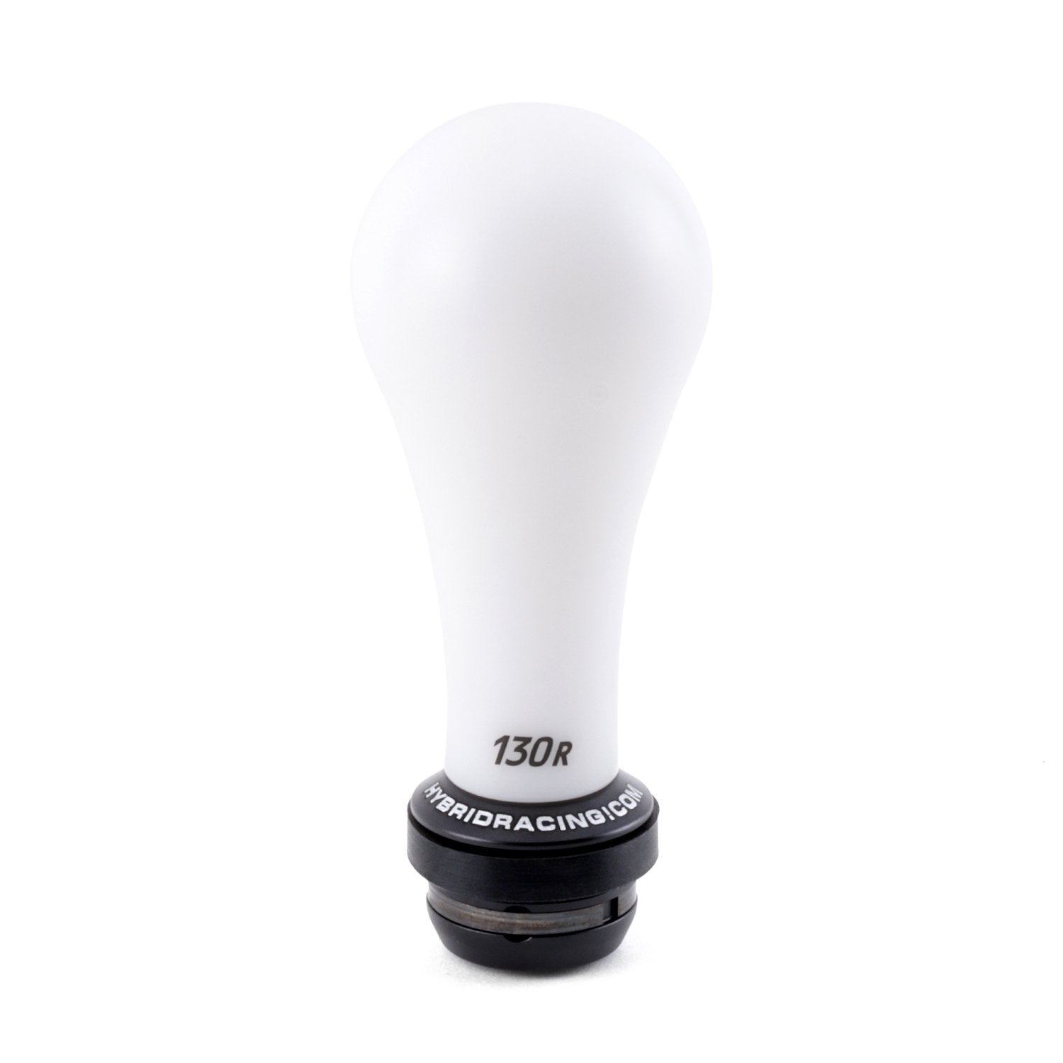 Hybrid Racing Shift Knob & Shift Boot Collar Combo White Delrin 130R / Dust Black HYB-BUN-01-72