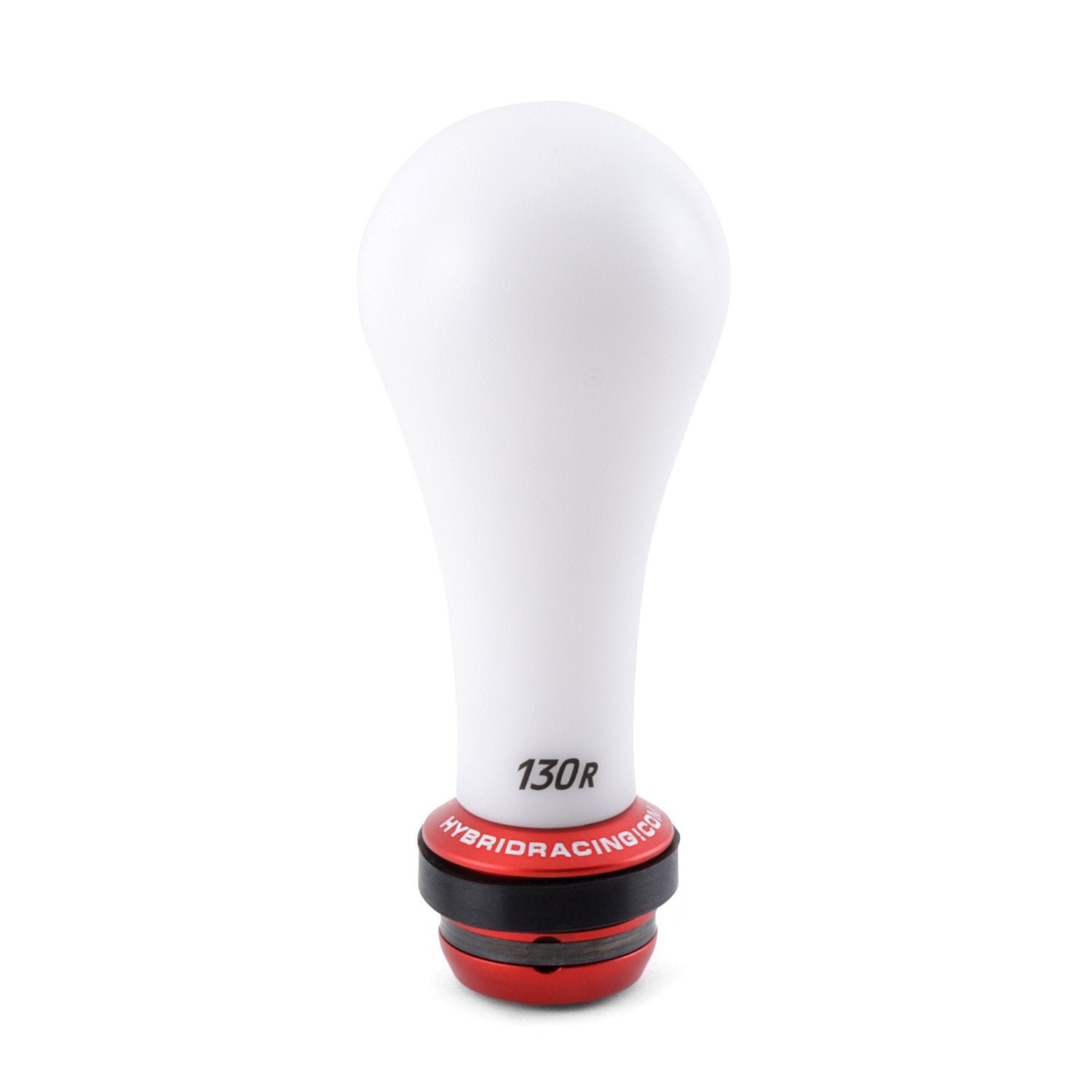 Hybrid Racing Shift Knob & Shift Boot Collar Combo White Delrin 130R / Dust Red HYB-BUN-01-74