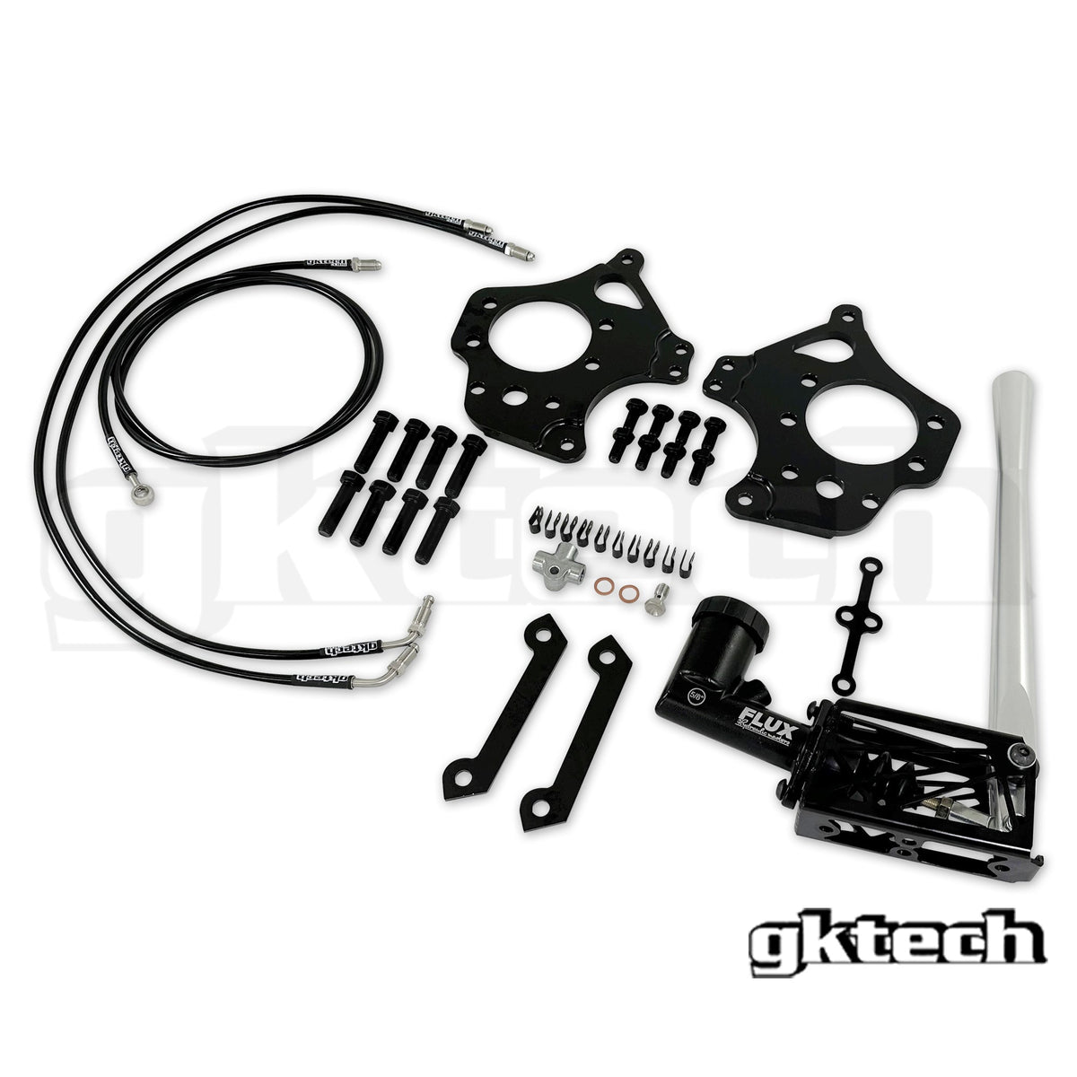 GKTECH Dual Caliper Hydraulic E-Brake Kit for Skyline / Z32 2-Pot Calipers (S13 / S14 / S15)