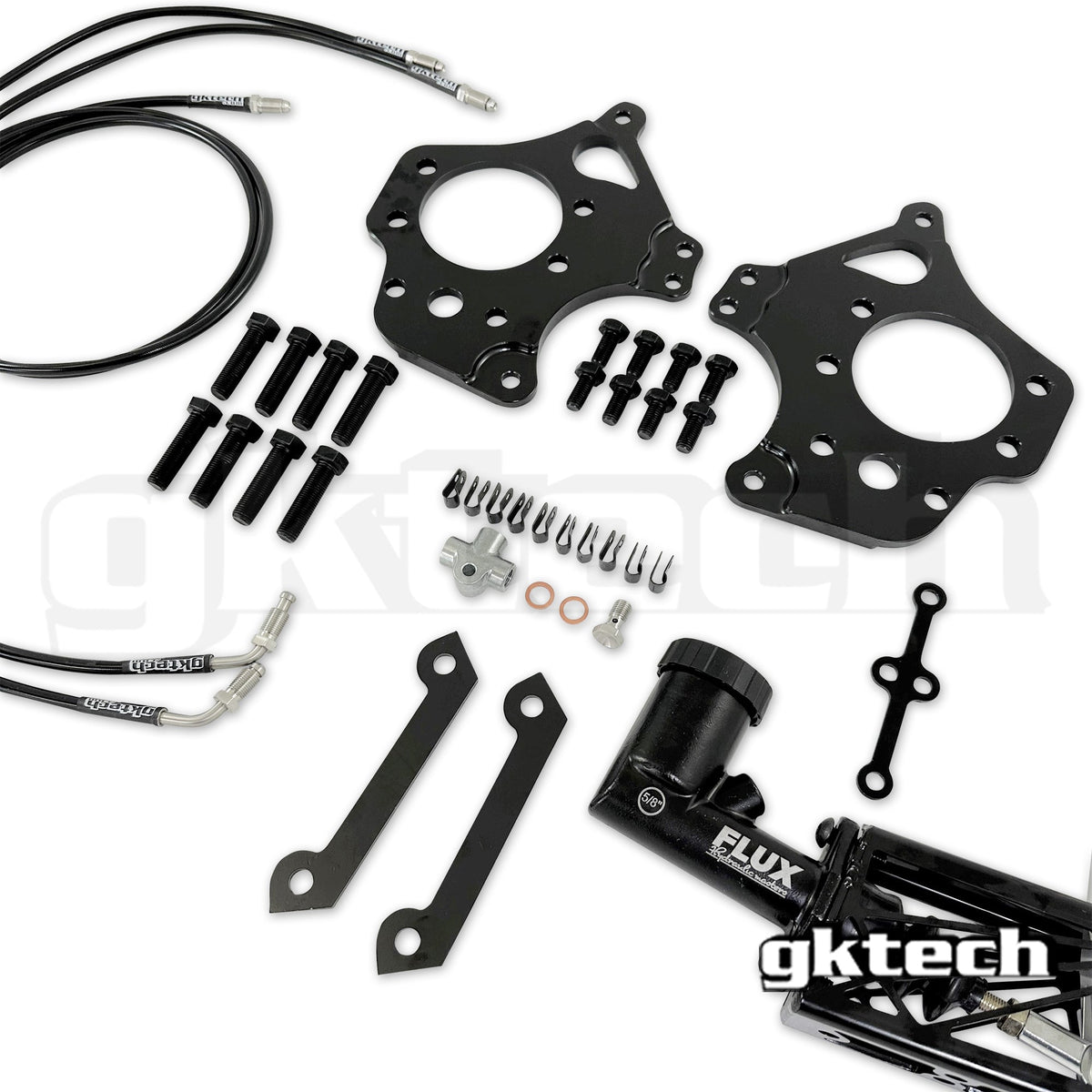 GKTECH Dual Caliper Hydraulic E-Brake Kit for Skyline / Z32 2-Pot Calipers (S13 / S14 / S15)