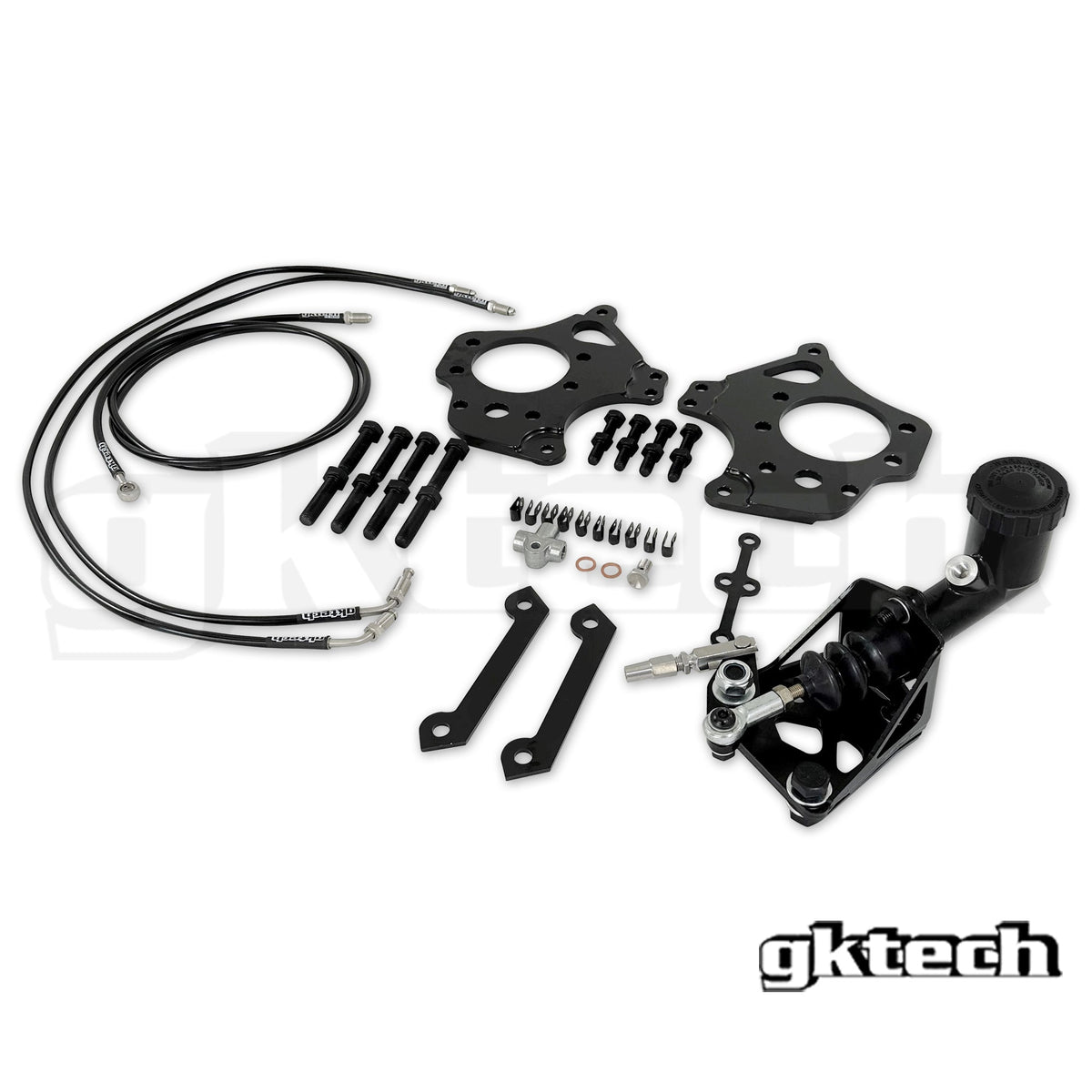 GKTECH Dual Caliper Hidden Hydraulic E-Brake Kit for Skyline / Z32 2-Pot Calipers (S13 / S14 / S15)