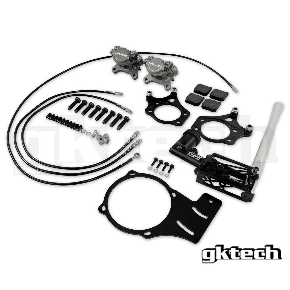 GKTECH Wilwood Dual Caliper Hydraulic E-Brake Kit (S13 / S14 / S15)