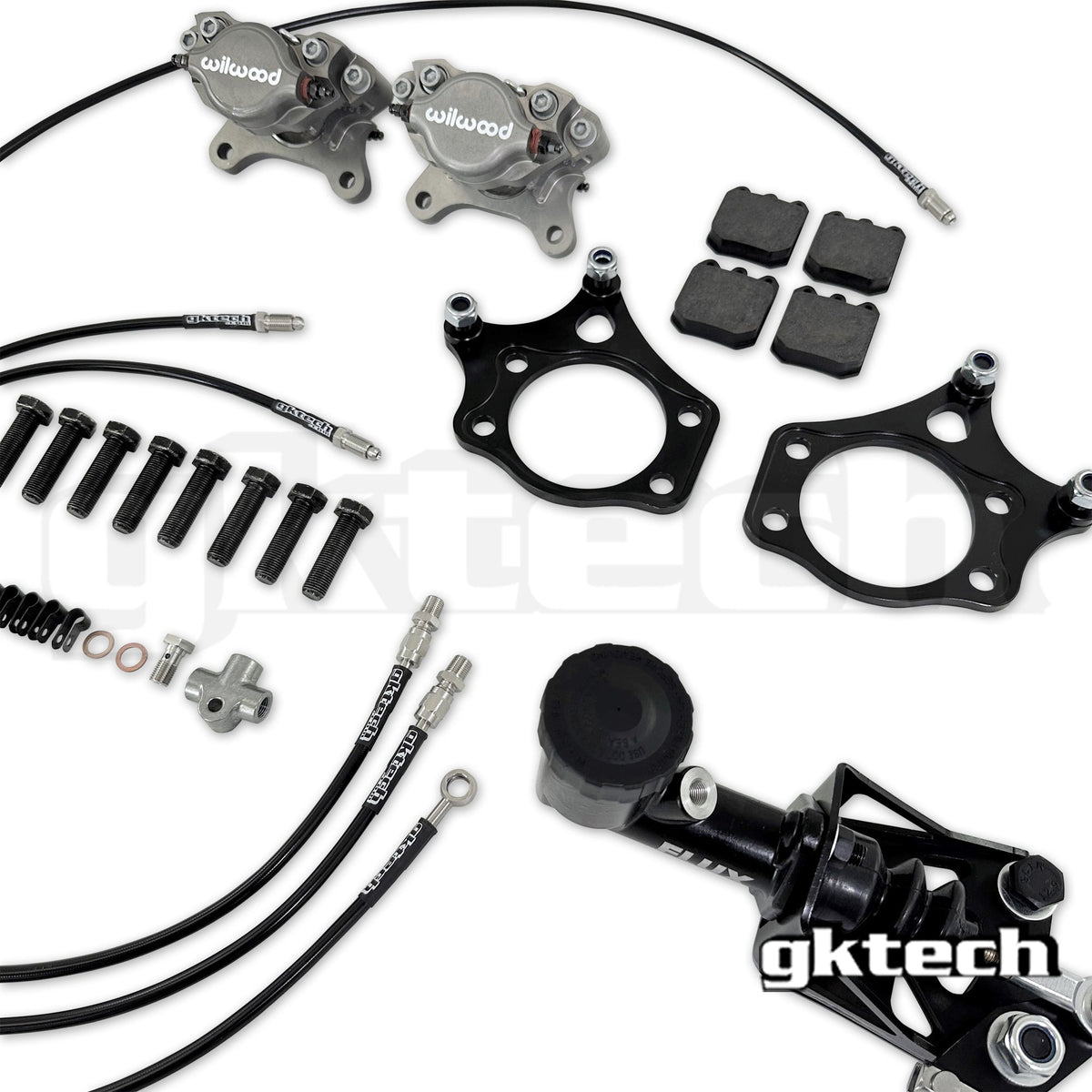 GKTECH Wilwood Dual Caliper Hidden Hydraulic E-Brake Kit (S13 / S14 / S15)