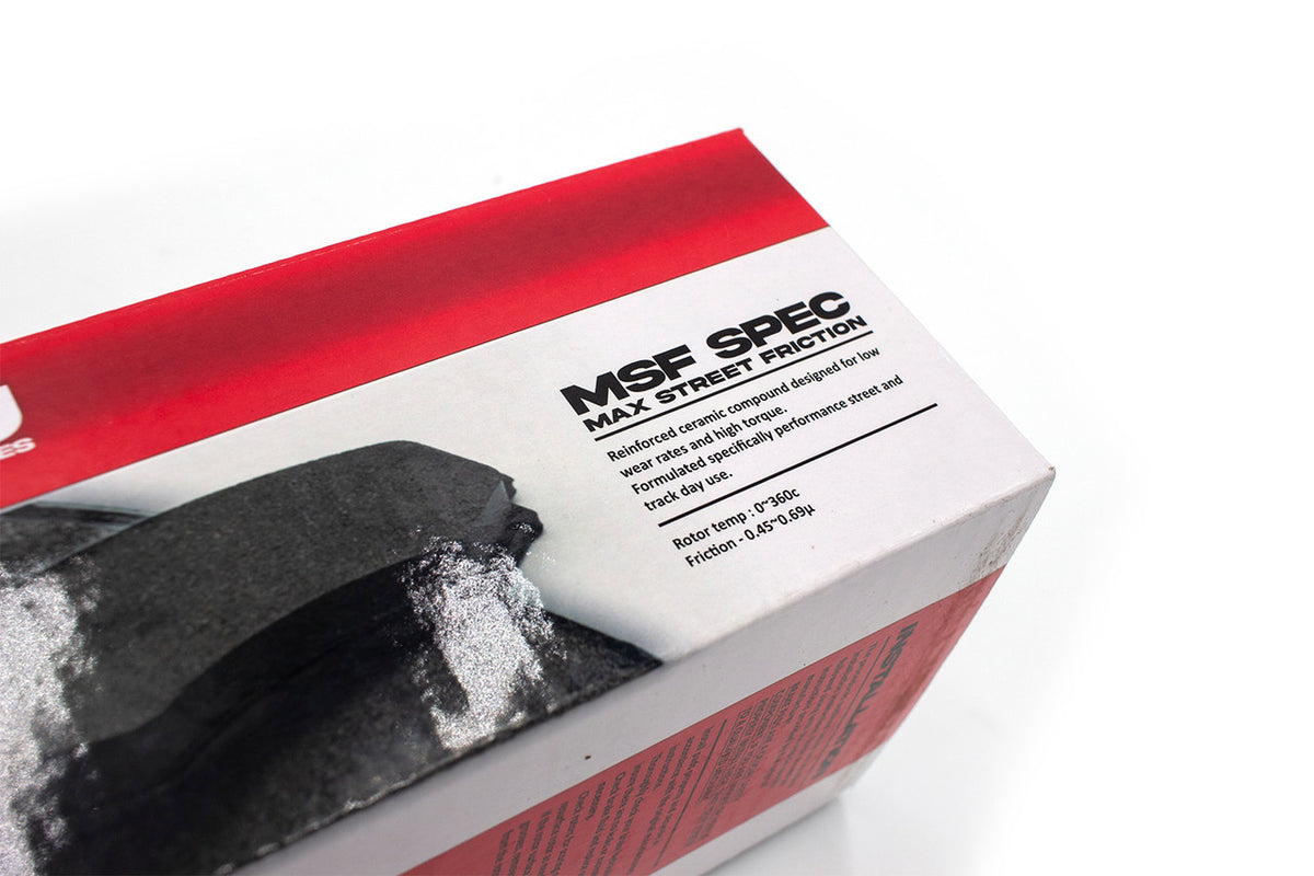 ROFU - MSF Max Street Friction Front Brake Pads - Nissan 300ZX Z32 / 240SX Z32 Swap