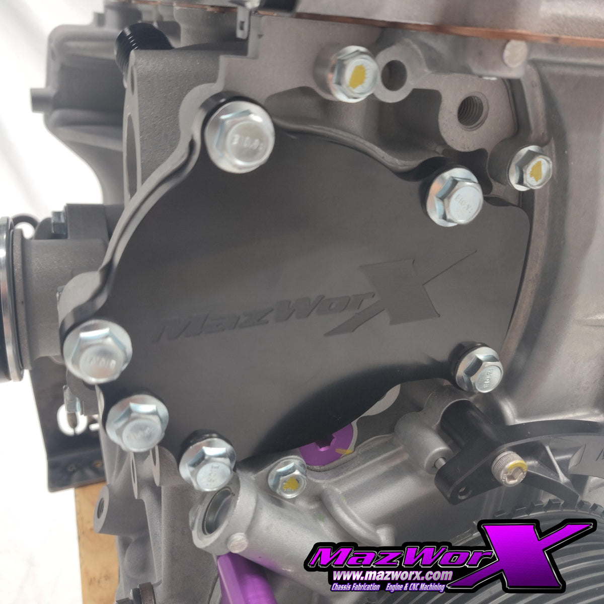 Mazworx SR20 Water Pump Block-Off Plate