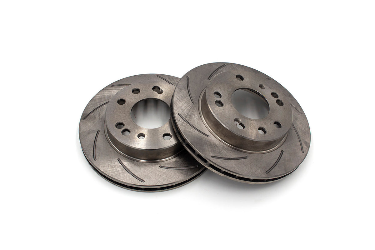 ROFU - Slotted Front Rotors (Pair) - Nissan 240SX S13 / S14 Non-ABS - 4 & 5 Lug