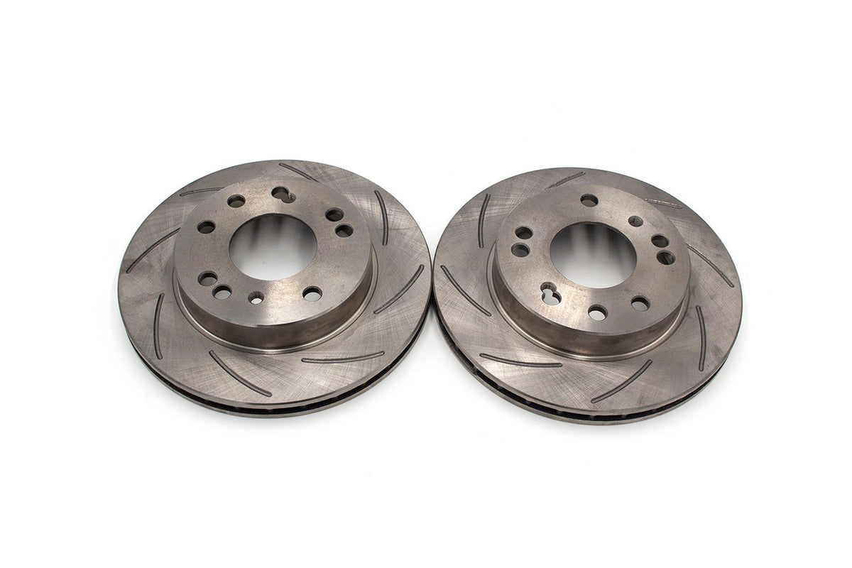 ROFU - Slotted Front Rotors (Pair) - Nissan 240SX S13 / S14 Non-ABS - 4 & 5 Lug