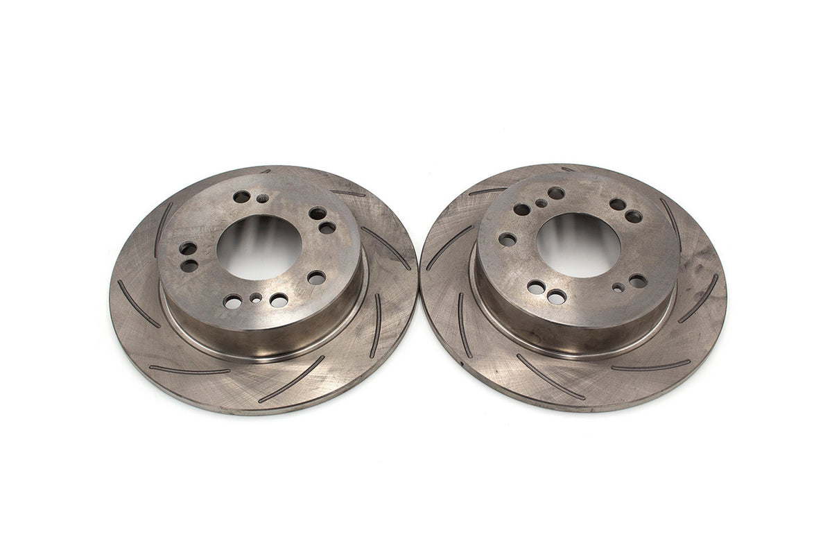 ROFU - Slotted Rear Rotors (Pair) - Nissan 240SX S13 / S14 - 4 & 5 Lug