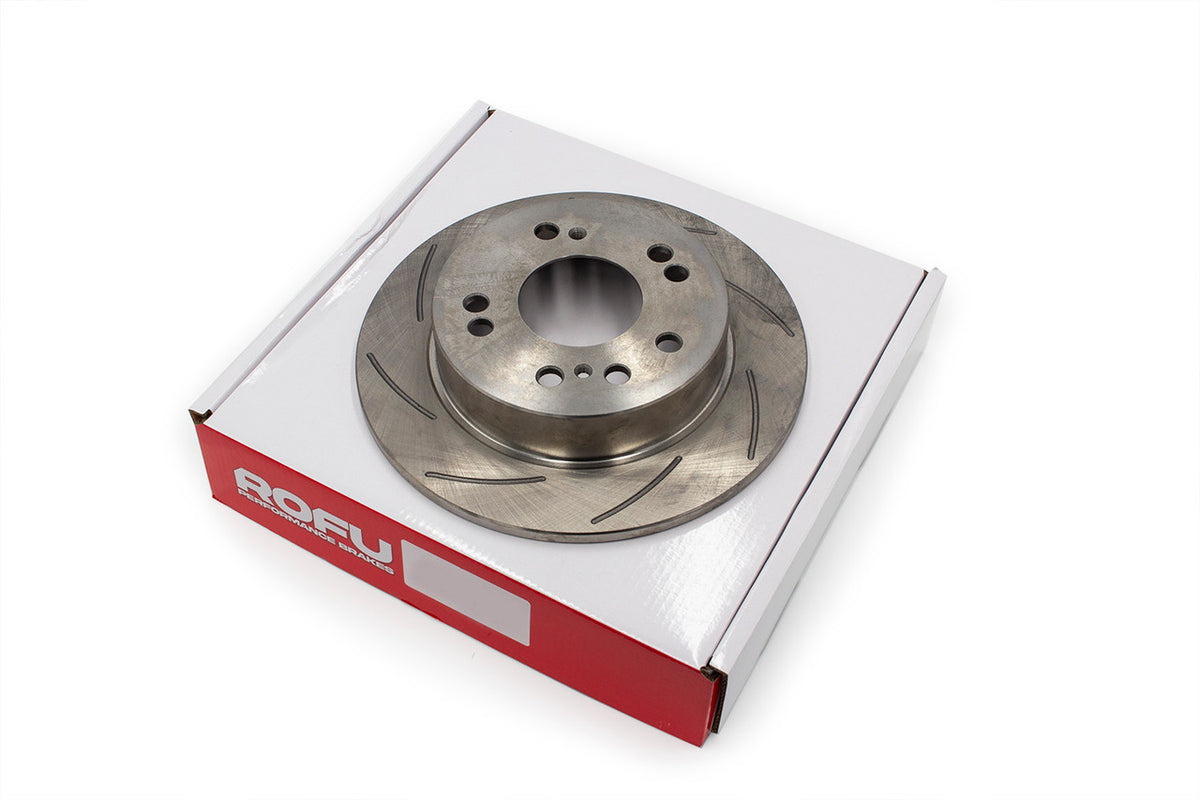 ROFU - Slotted Rear Rotors (Pair) - Nissan 240SX S13 / S14 - 4 & 5 Lug