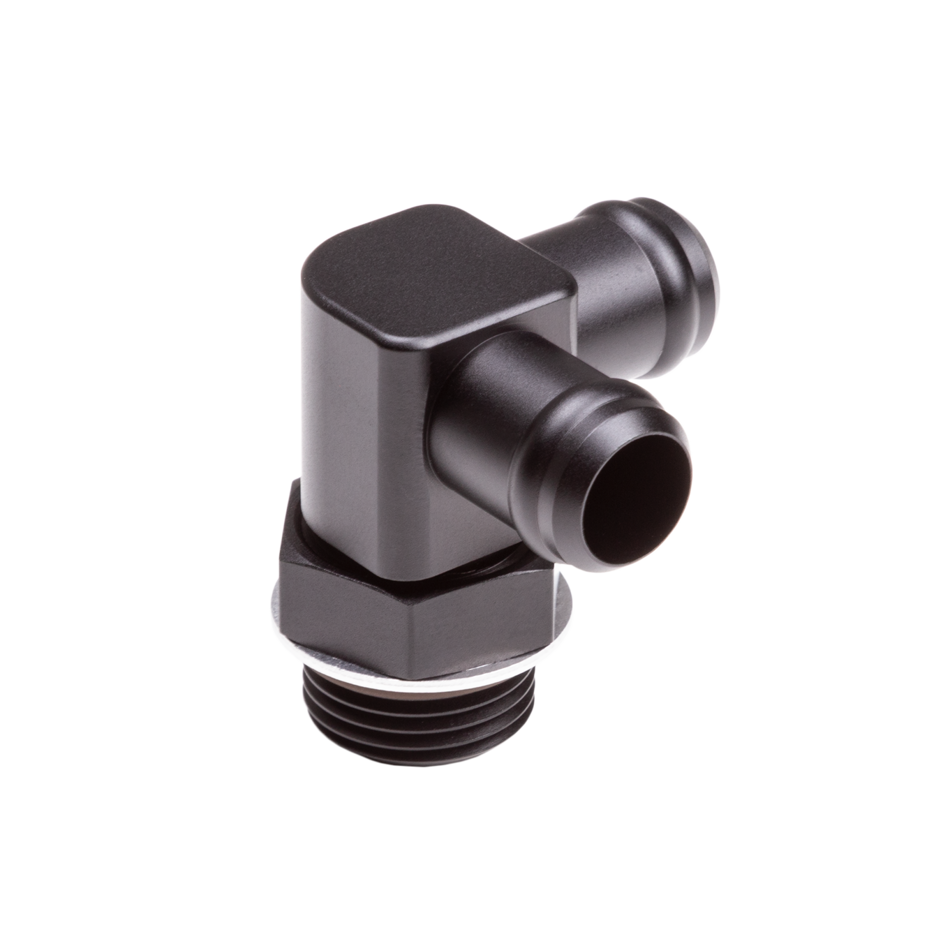 Chase Bays 10AN ORB to 5/8 Hose Barb 90º L Fitting | Universal (CB-10ANBARB-90L/A)