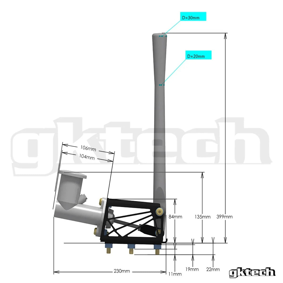 GKTECH Dual Caliper Hydraulic E-Brake Kit (86 / GR86 / BRZ)