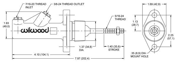 Sikky Manufacturing - Reverse Mount Pull Back Style Hydraulic Handbrake (SM-HEB-2)