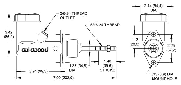 Sikky Manufacturing - Reverse Mount Pull Back Style Hydraulic Handbrake (SM-HEB-2)