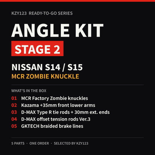 Ready-To-Go Angle Kit Stage 2 – S14/S15 (MCR Zombie)