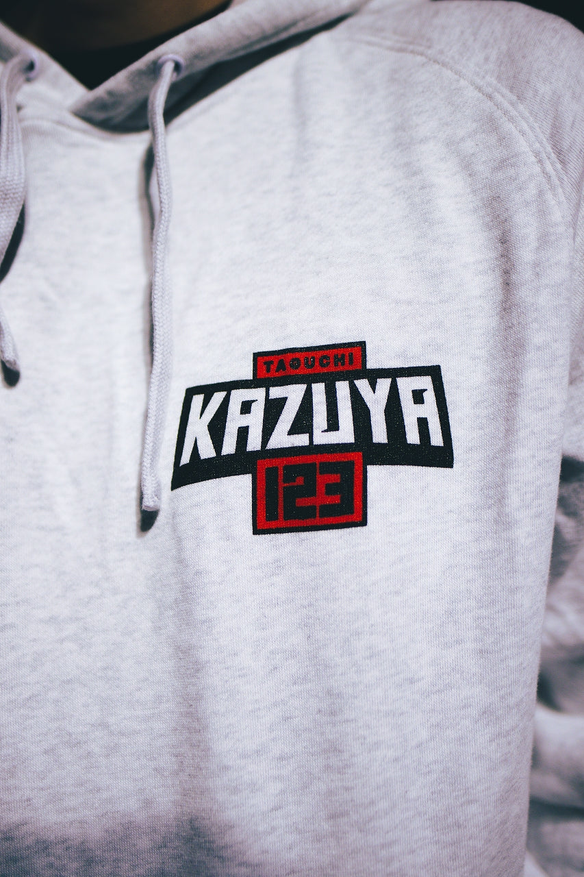 "KZY123" Heavyweight sweatshirt - WHITE HEATHER